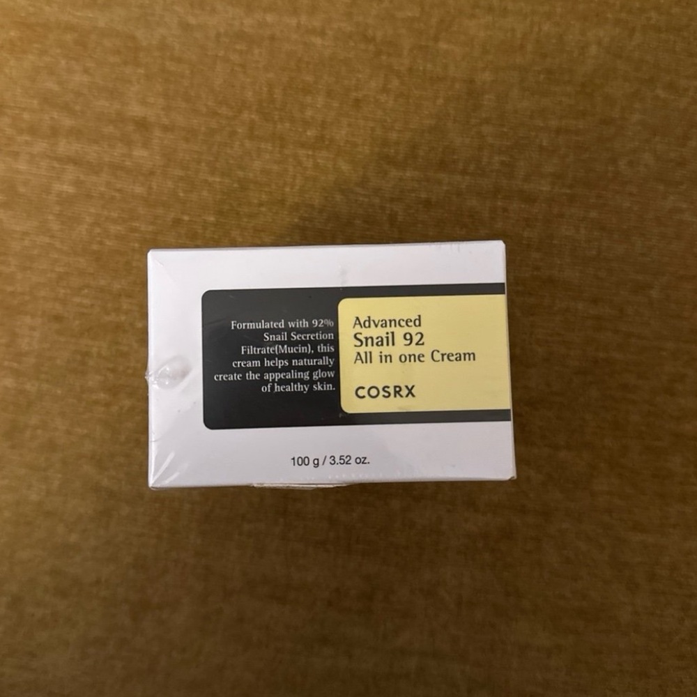Sealed - COSRX Advanced Snail Mucin 92 All in One Cream 3.52 oz. JAR — NEW!